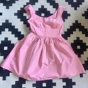 🎉BCBG Pink Cupcake Taffeta Mini Party Dress Size0